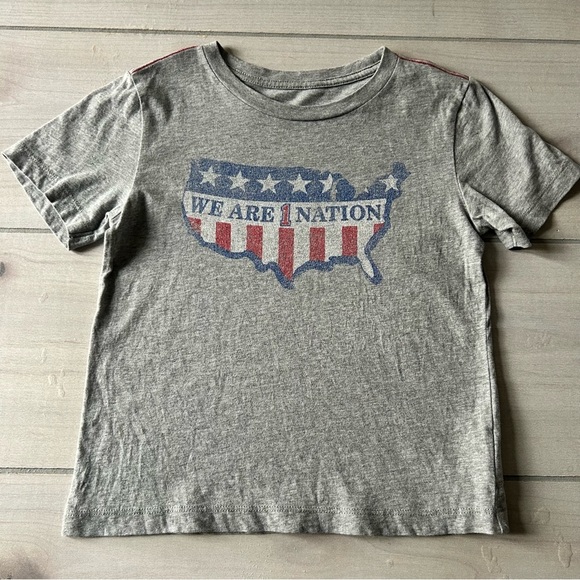 Peek Other - Peek Lyndon B Johnson One Nation Gray Graphic T-Shirt USA Map Graphic